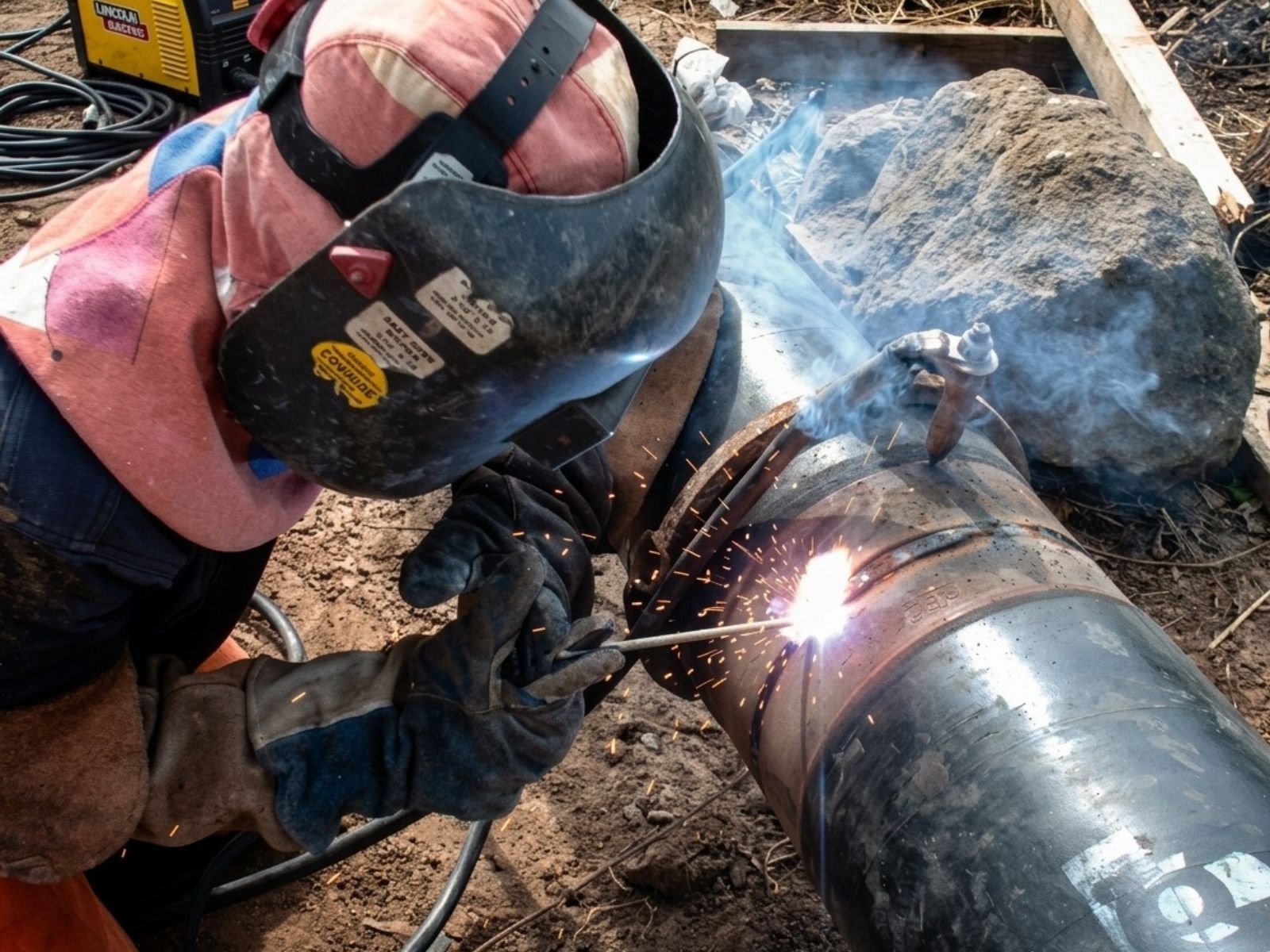 Construcción industrial tanques tubería